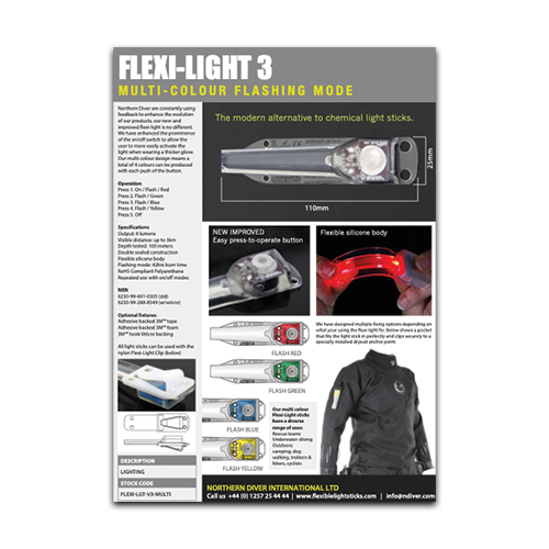 V3 Flexi Light Multi-Colour Datasheet